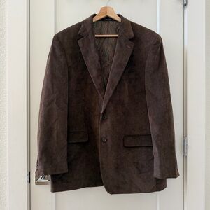 Lauren Ralph Lauren LRL Brown Corduroy Sport Coat Blazer Jacket size 44R